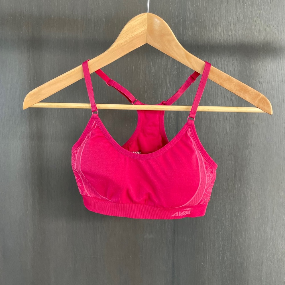 Avia Pink Racer Back Sports Bra